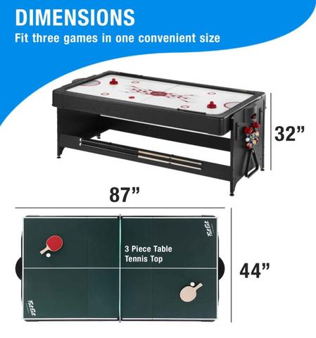 Fat Cat 3-in-1 6' Flip Multi-Game Table